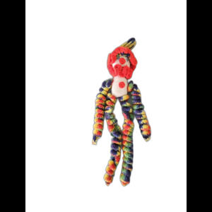 Vintage Handmade 1970s Crochet Yo-yo Clown